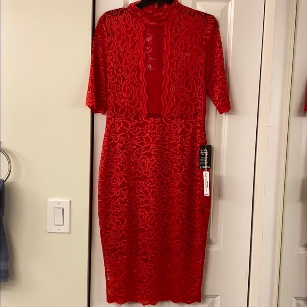 Sexy Lacey Red Dress